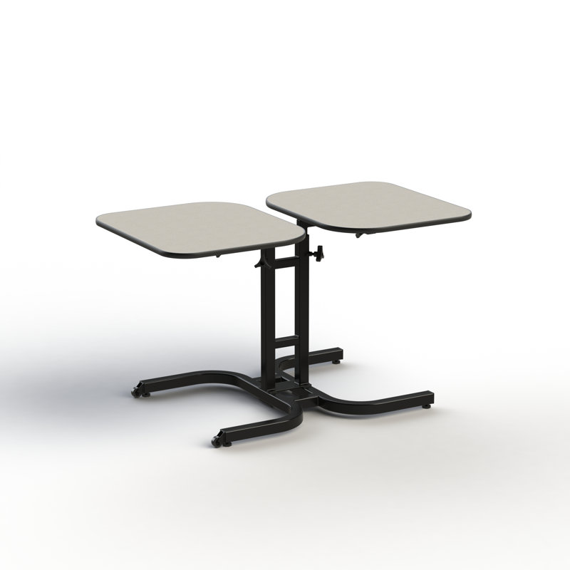 Extendable Metal Base Dining Table