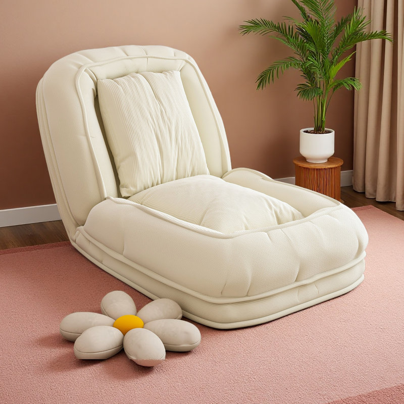 Lit rembourré pour chien pour adultes et animaux de compagnie, canapé-lit pliant avec 5 positions réglables, 2 coussins moelleux pour la chambre à coucher, le salon et le coin lecture
