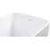 49" Acrylic Freestanding Rectangular Soaking Bathtub With Chrome Overflow And Drain