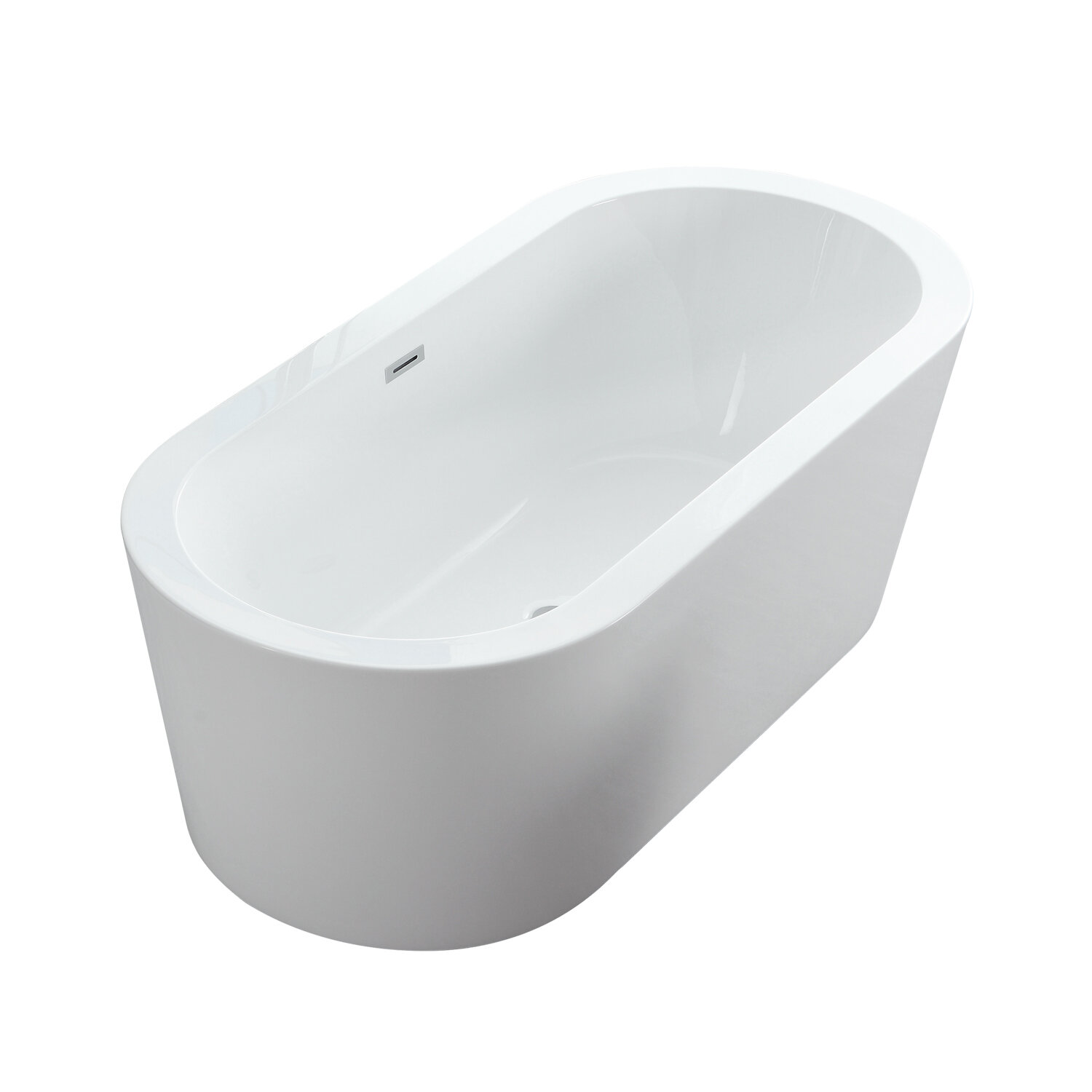 Eisen Home Dionysus x 30'' Freestanding Soaking Acrylic Bathtub | Wayfair