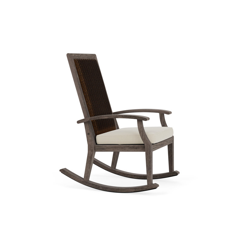 Frontier Outdoor Rocker Chair, Mink, Canvas Natural