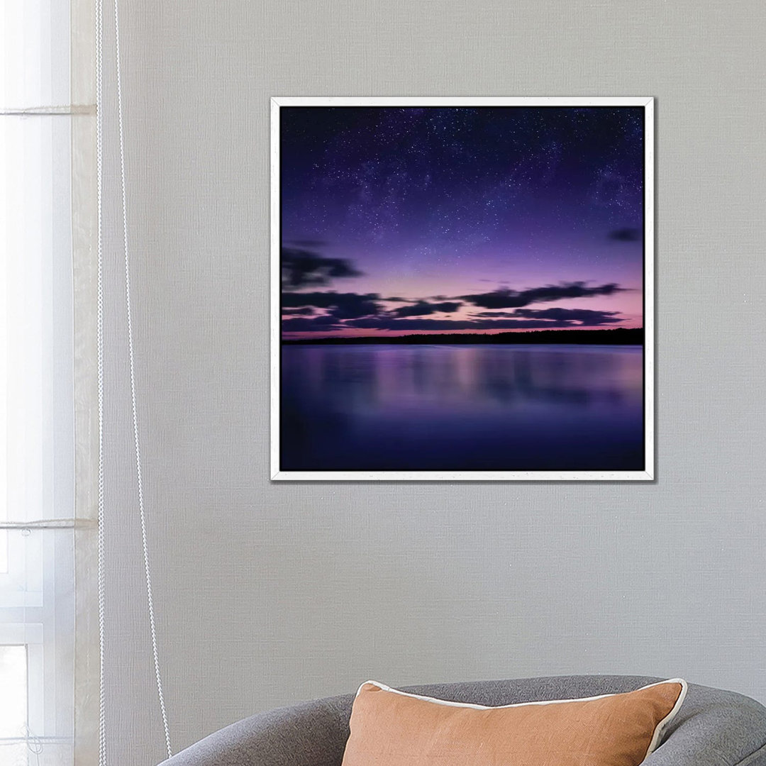 Tranquil Lake Against Starry Sky, Russia von Evgeny Kuklev - Gallery-Wrapped Canvas Giclée on Canvas