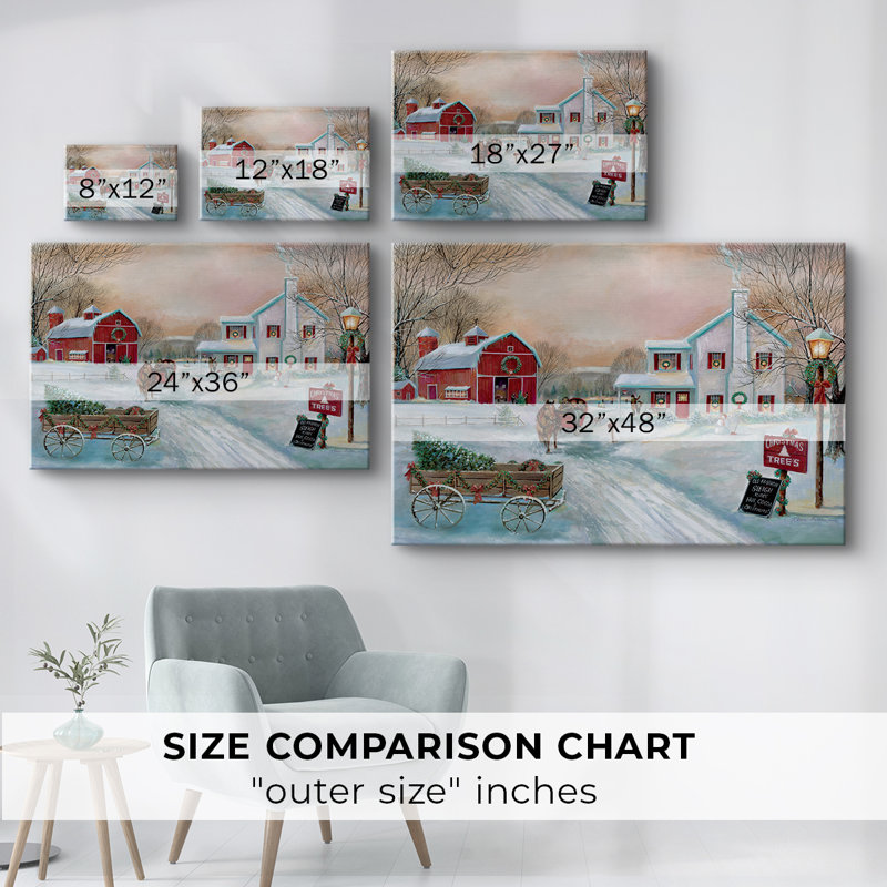 Christmas Tree Farm -Gallery Wrapped Cavas, 32" H x 48" W