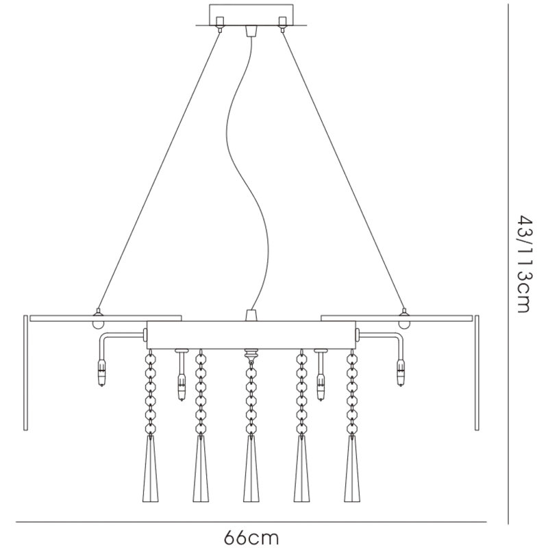 16 - Light Crystal Chandelier