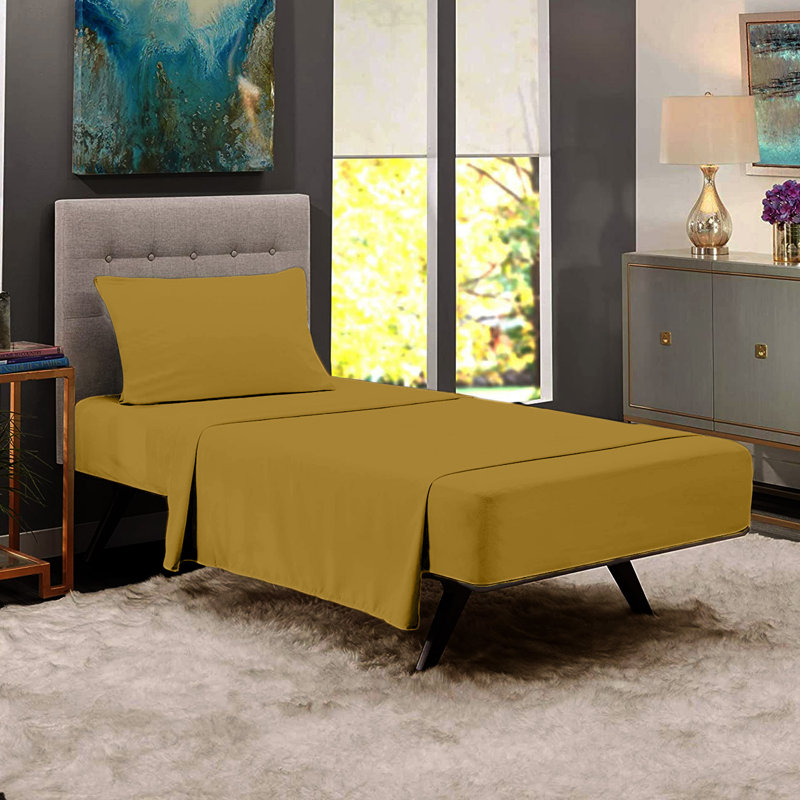 Microfiber Sheet Set, Gold