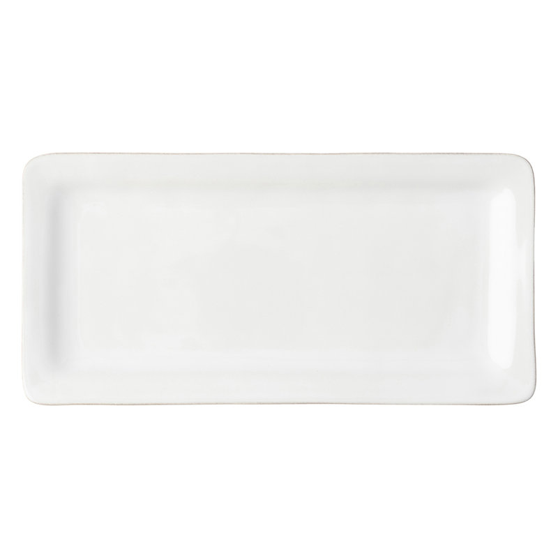 Puro 15" Rectangular Appetizer Platter - Whitewash