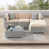 Structure grise / coussin sable est en rupture de stock