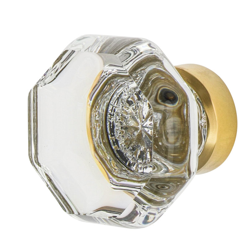 Waldorf 1.375" Length Geometric Knob, Unlacquered Brass