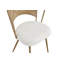 Chaise de salle à manger - Ensemble de 4 chaises de cuisine avec pieds en métal (brun)