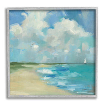 Paysage de plage nuageuse par Liz Jardine