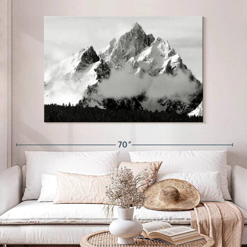 Grand Tetons enneigé Alvord, H 34 po x l 51 po