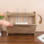 Tablette en bois avec support mural-128880124