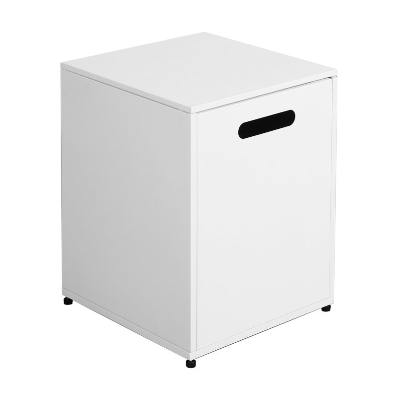 16'' Square Iron Outdoor Propane Tank Cover in White