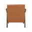 Chaise d'appoint rembourrée en similicuir 1 pièce