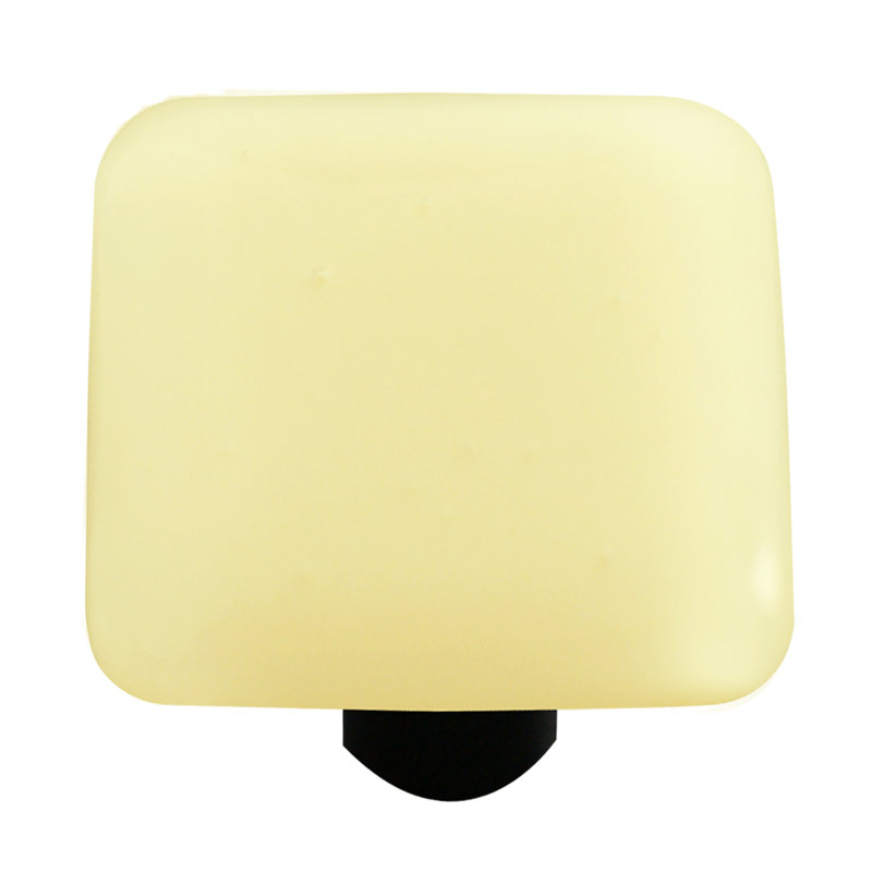 Poignée carrée de 1 1/2 po Solids, Noir, Pâte d'amandes