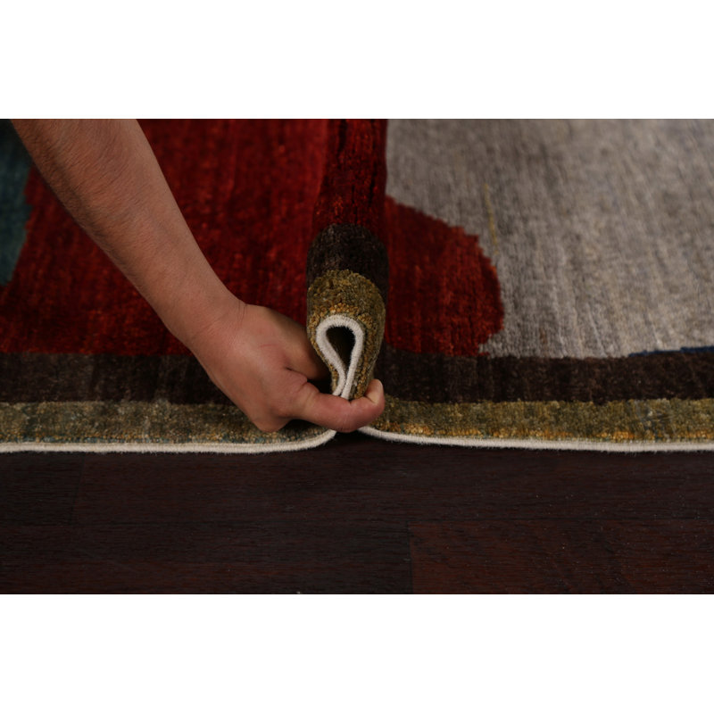 Tapis de couloir moderne en laine Gabbeh 3 x 9