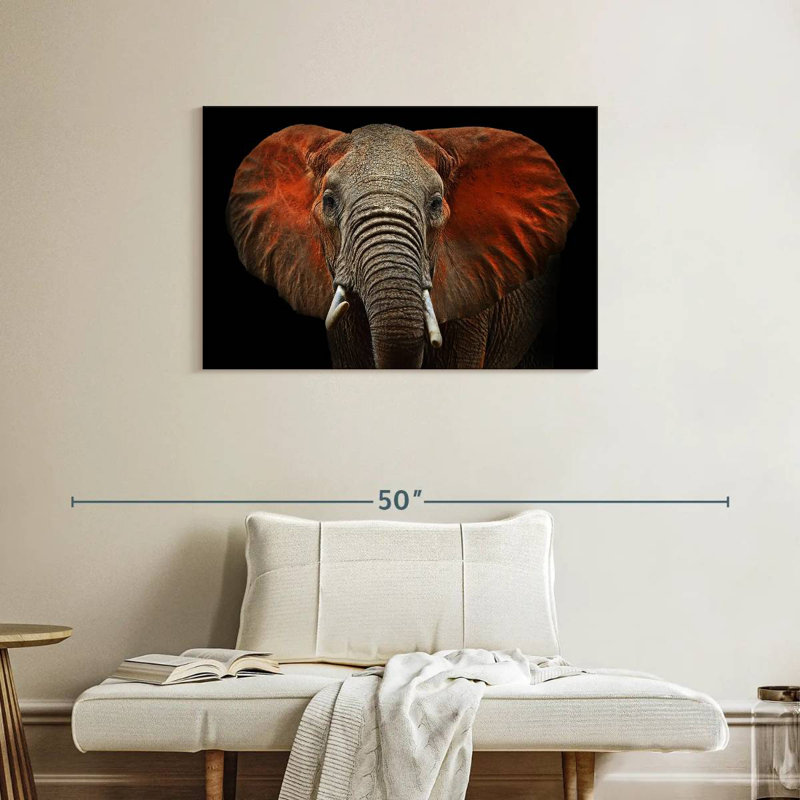 Elephant Portrait, 24" H x 36" W