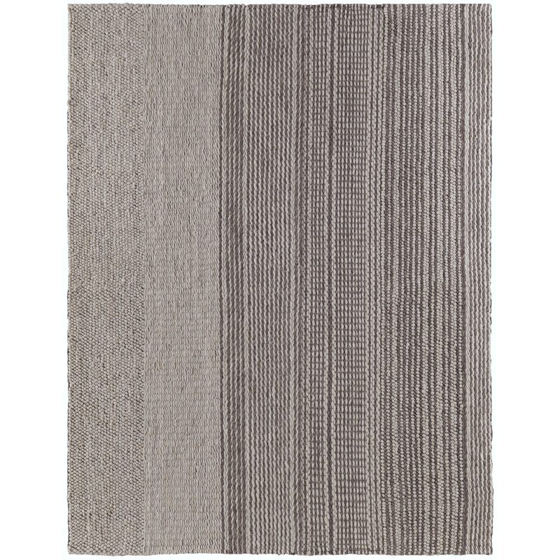 Hamden Modern Stripes, Beige/Brown Area Rug, Rectangle 5' x 8'