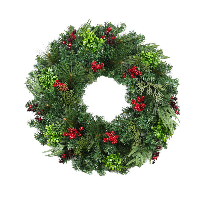 Handcrafted Faux Mixed Assortment 32'' Wreath