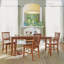 Table de salle à manger extensible en bois d'hévéa massif Almendra-23510000