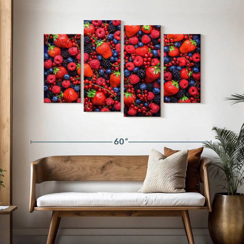 Berries, 32" H x 52" W