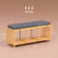 5 Pair Shoe Storage Bench