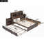 Lit plateforme pleine grandeur avec rangement - aucun sommier requis, robuste et robuste Spacieux-30360726