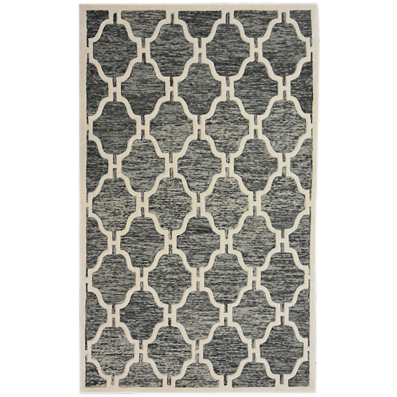 Geometric Hand Woven Area Rug, Rectangle 153 x 244cm