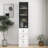 70.87" H Tall Bathroom Storage Cabinet With 1 Glass Door And 3 Drawer, Narrow Storage Unit, Floor Cabinet For Bathroom, Living Room, Entryway, Kitchen