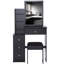 Petite table de chevet avec tabouret et tabouret rembourré Maest-486290172