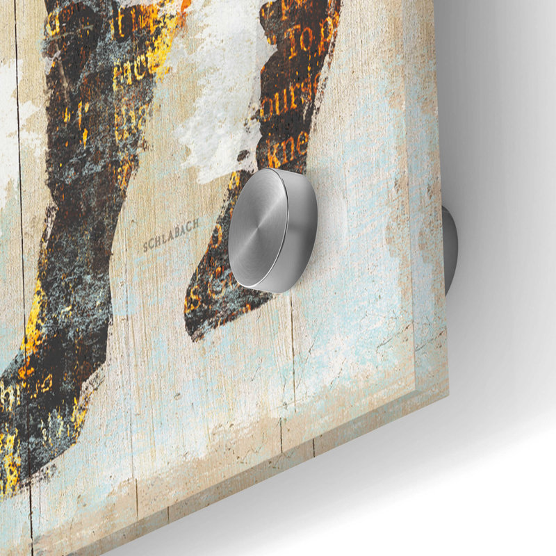  «Free Spirit II Crop» par Sue Schlabach, art mural en verre acrylique, 36 po x 24 po, H 24 po x l 36 po x P 0,2 po