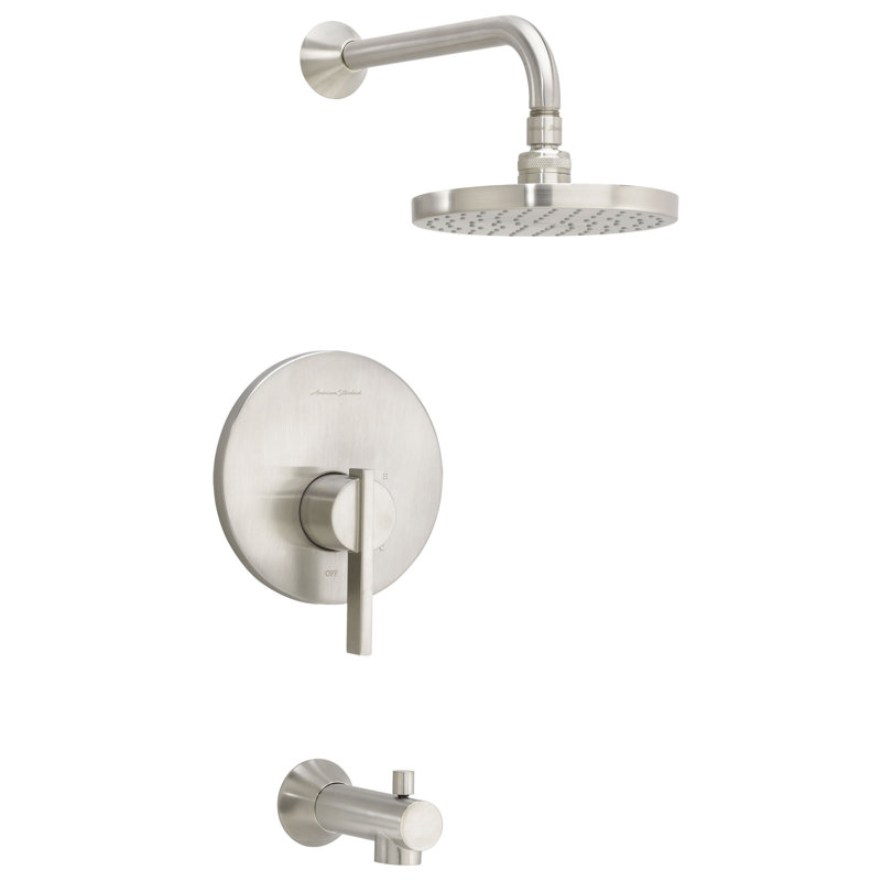 Robinet de baignoire et douche thermostatique Berwick, Nickel brossé