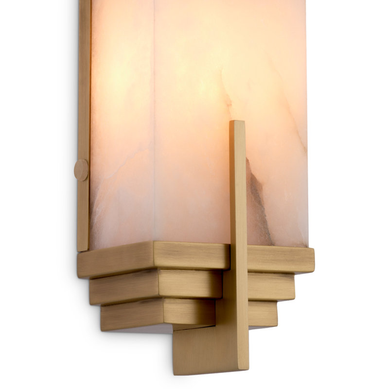 Harman 2 - Light Flush Mounted Sconce, Antique Brass