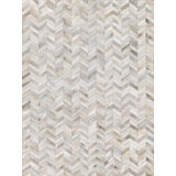 Natural Hide Cowhide Chevron Area Rug