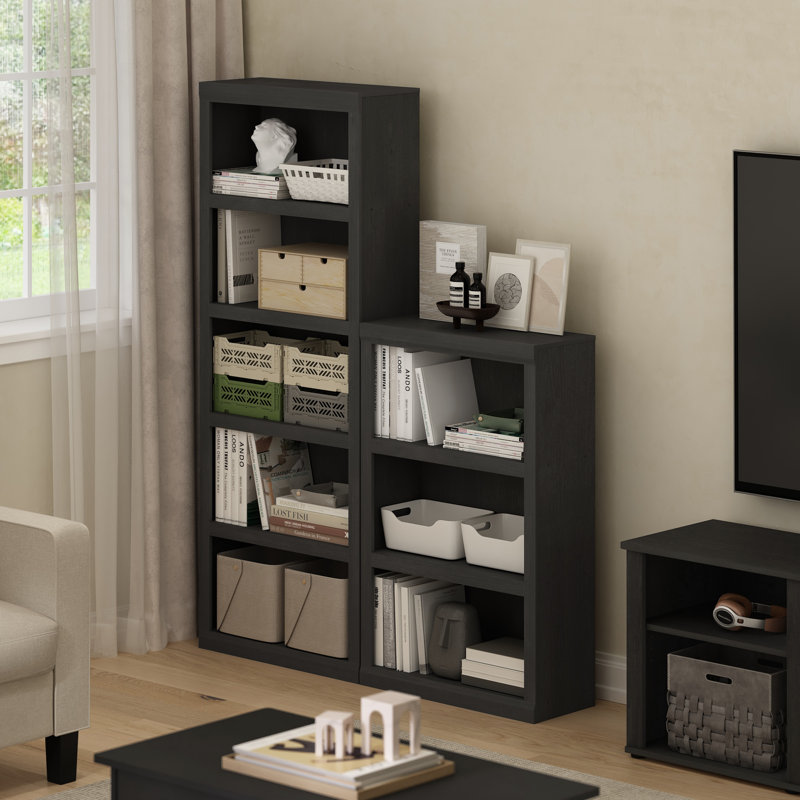 Berrysburg 99.06 cm H x 62.51 cm W Standard Bookcase, Blackwood