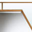 Miroir d'appoint mural en métal de forme hexagonale Wrenna