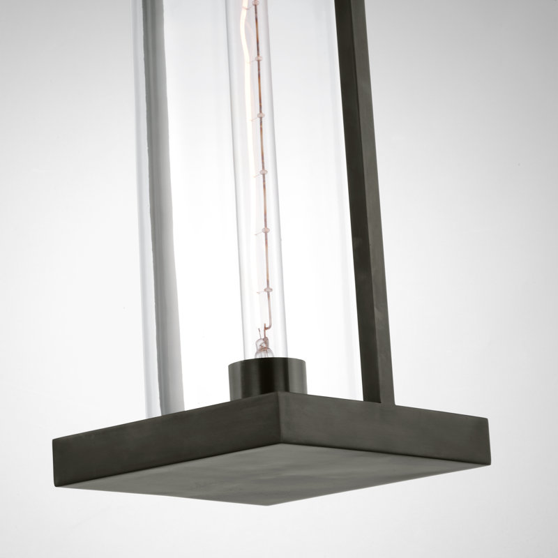 Amity 1 - Light Pendant, Bronze/Antique Burnished Brass, Clear
