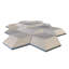 Carrelage hexagonal en marbre naturel Carrara