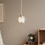1 - Light Natural Dome Pendant