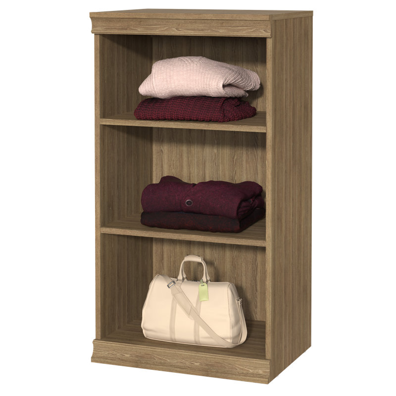Modular Storage 21.38" W Shelving Unit with 3 Shelves, Sand