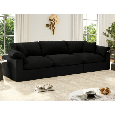 Berglund Upholstered Sofa, Cloud Sofa Modular Sectional Sofa Deep Seat Modular Couch for Living Room Office Apartment