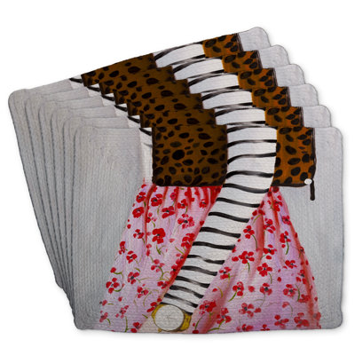 Braided Polyester Placemats (Set of 6) - Fashionable Home Decor