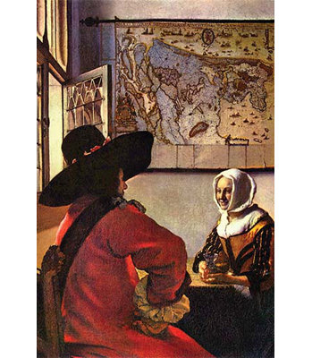 « johannes vermeer, reproduction d’art » par