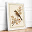 Bird Among Branches Botanical - Framed Print-119199974-119199975