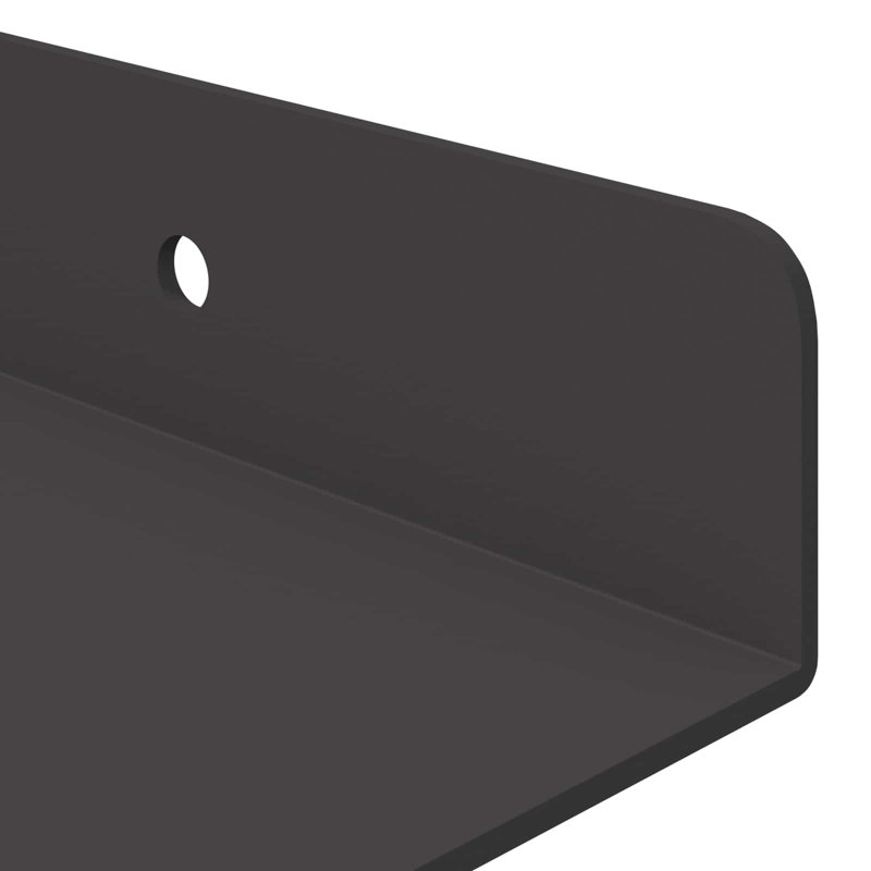 Steel Floating Shelf, Black