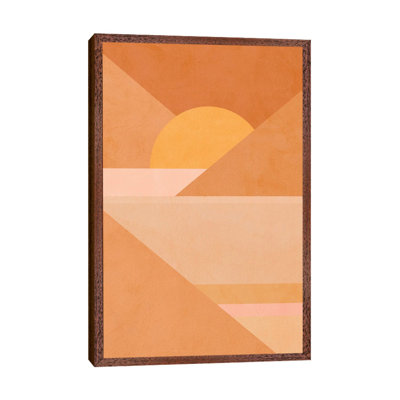 Midmod Geo II Earthy Sunset - Print on Canvas
