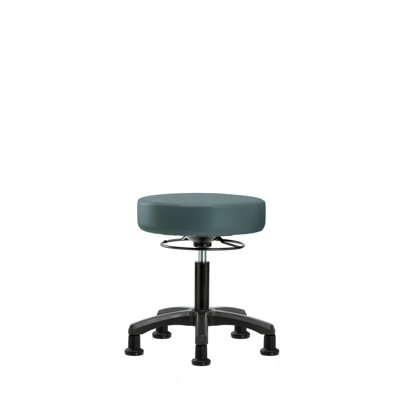 Wilder Adjustable Height Ergonomic Lab Stool with Footrest