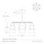 Marco 6 - Light LED Chandelier