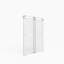 Porte de douche coulissante double sans cadre de 56 à 60 po x H 70 po, verre trempé clair de 5/16 po (8 mm) de large épaisseur, couche facile à nettoyer, avec tampon-123117929