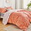 Ensemble d'édredon complet Bedure - 3 pièces de literie à motif floral botanique vert sauge, édredon doux réversible avec 2 taies décoratives, parfait pour rafraîchir le printemps et décorer votre chambre à coucher-120704436-100517686